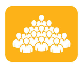 Symbol, ikona ludzi. Plik wektorowy.