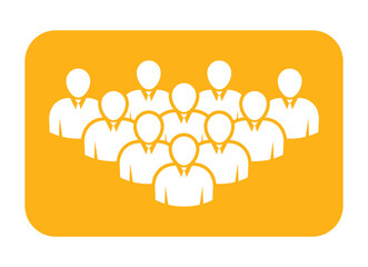 Symbol, ikona ludzi. Plik wektorowy.