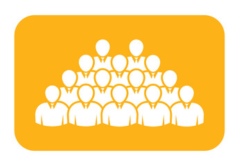 Symbol, ikona ludzi. Plik wektorowy.