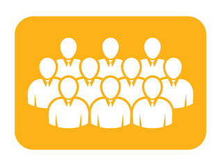 Symbol, ikona ludzi. Plik wektorowy.