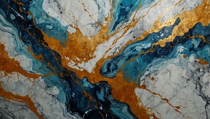 Fototapeta premium Hand-painted abstract marble texture.