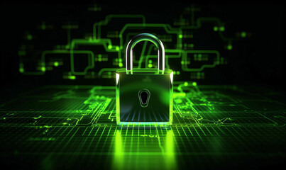 Cyber Security Ransomware Email Phishing Encrypted Technology, Digital Information Protected Secured