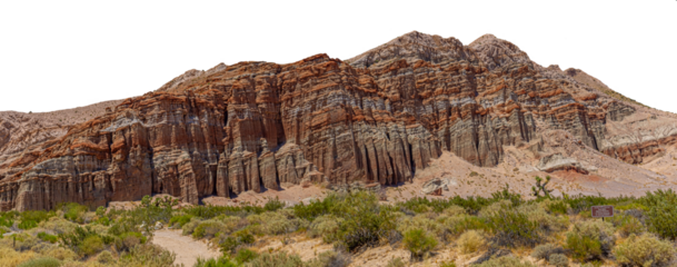 Desert Isolation: Red Rock's Serenity With Transparent Or No Background