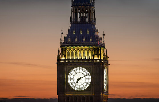 big ben clock in london, england - Powered by Adobe