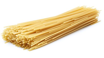 Food, Spaghetti With Sauce, on White Background, Photo Realistic, Wallpaper, Cover and Screen for Smartphone, PC, Laptop, 9:16 and 16:9 Format
