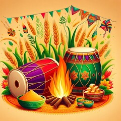 Joyful Lohri Celebrations in Stunning Designs