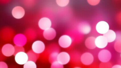 Fototapeta premium Abstract red and pink bokeh background. Generative Ai.