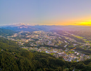 Obraz premium Chichibu, Saitama, Japan with Buko Mountain