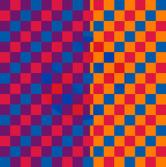vibrant and unique multicolor chessboard design featuring alternating bold and pastel hues, offering a modern twist to the classic checkerboard pattern. Ideal for abstract or creative projects.