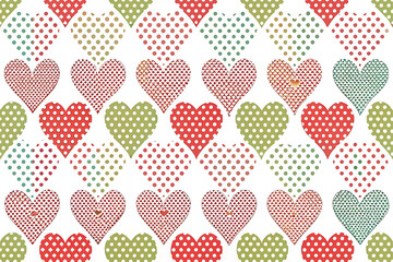 seamless pattern with hearts