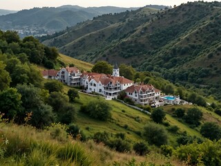 Obraz premium Hillside view.