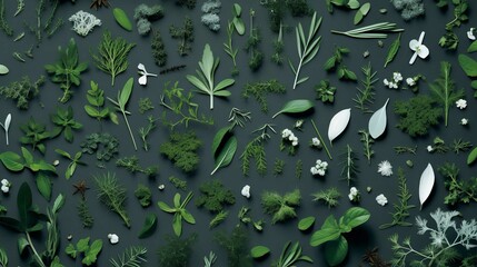 Vibrant Green Leaves Closeup in a Fresh Summer Garden Environment