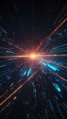 Fototapeta premium Hi-tech digital background with futuristic designs.