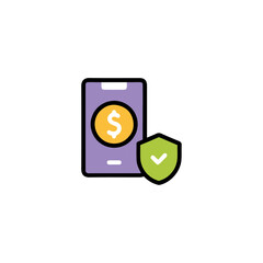 Money Safety icon Vector design.