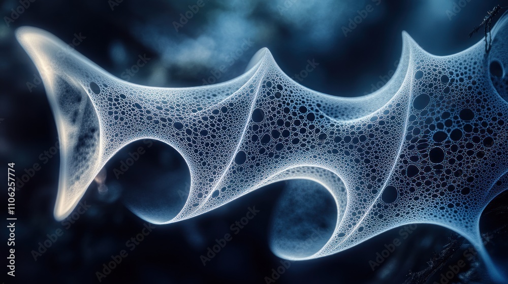 Poster Abstract Bubble Structure Delicate Weblike Form