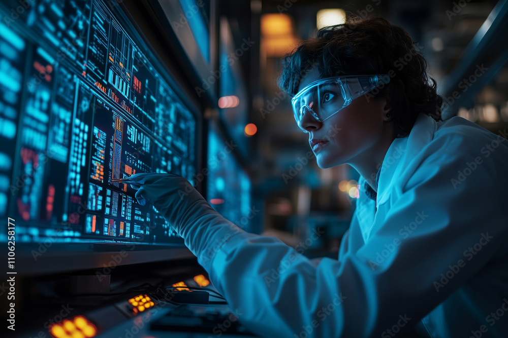 Poster Modern automation specialist develops software for advanced robotics system