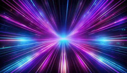 radiant space disco lights a vibrant energetic illustration with glowing rays pulsating with purple and blue hues creating a dynamic disco atmosphere