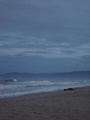 Fototapeta premium Beach with cloudy and blue vibes