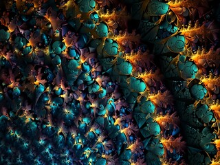 Obraz premium Imaginative fractal background.