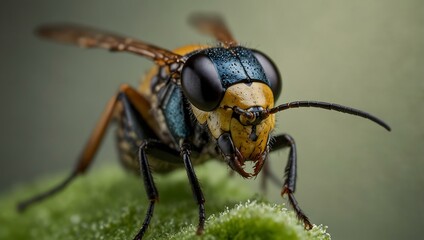 Insect macro shot, professional photography in high resolution.