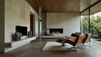 Interior design featuring modern elements and clean lines.