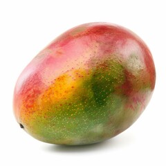 Obraz premium Fresh mango fruit isolated on white background showing vibrant colors