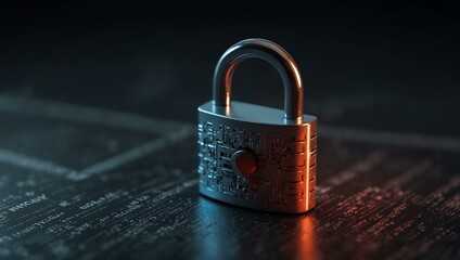 Fototapeta premium IT Security Risk Assessment concept, symbolizing scrutiny and protection.