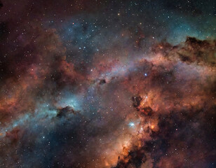 Fototapeta premium Space background with many stars