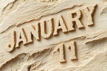 January 11 Carved Wooden Detail