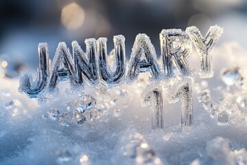 Frosty January 11 in Ice Crystals