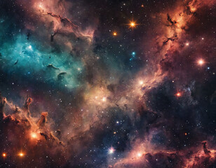 Obraz premium Space background with many stars