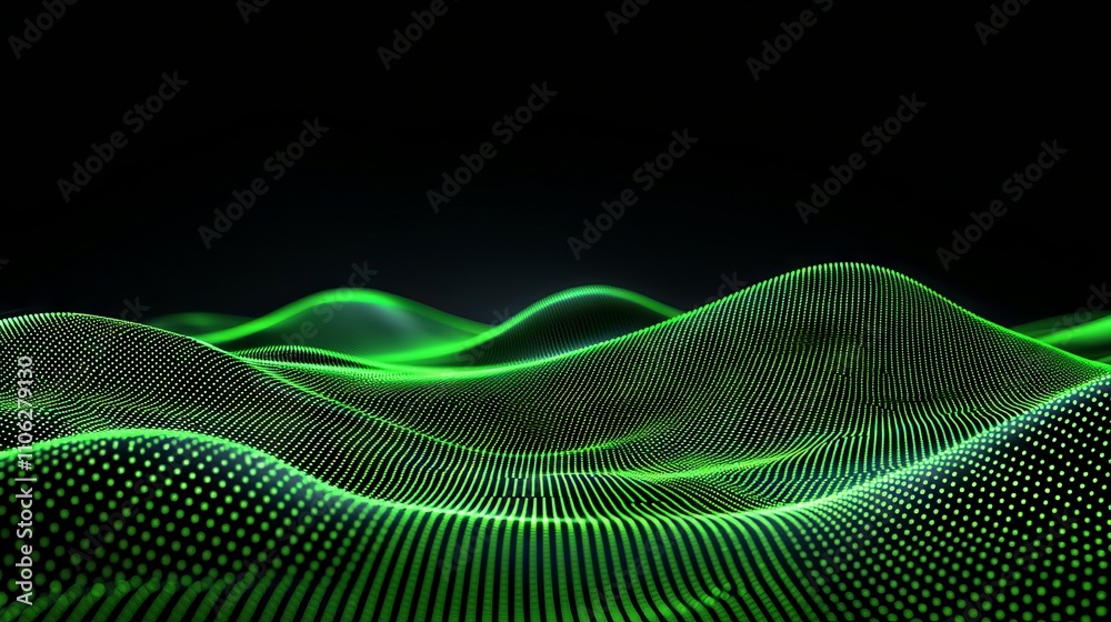 Poster a three-dimensional depiction of a binary code network, representing the intricate and interconnecte