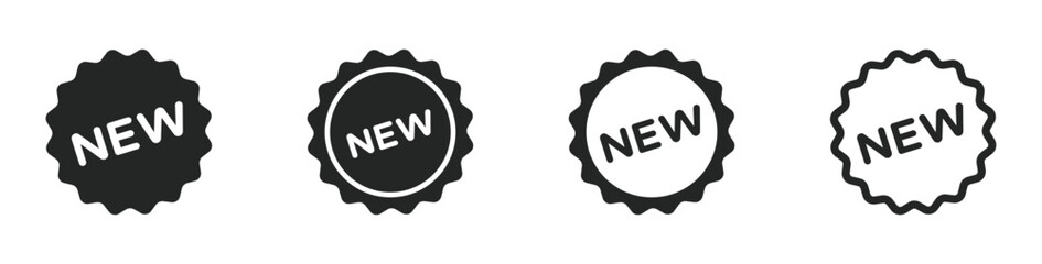 New badge vector signs set