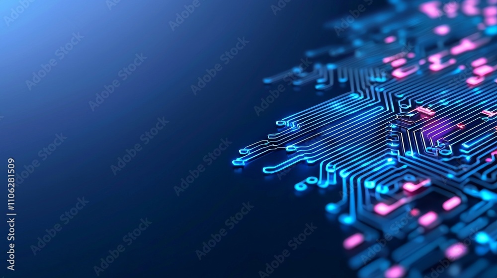 Poster a 3d-rendered background of a digital binary code matrix, symbolizing scientific technology data, sh