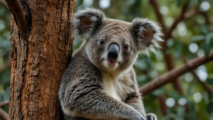 Fototapeta premium Koala resting in a tree.