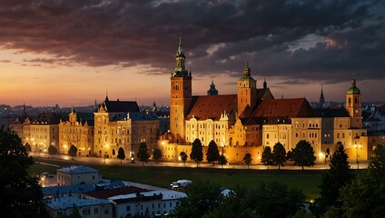 Obraz premium Krakow cityscape.