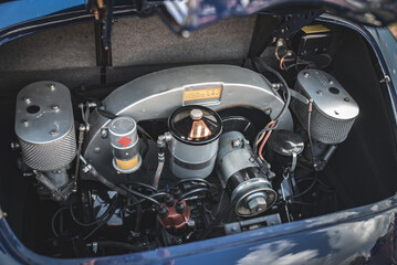 Fototapeta premium Rear engine classic car with flat air cooled engine