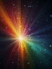 Naklejka premium Light ray illustration with artistic background.