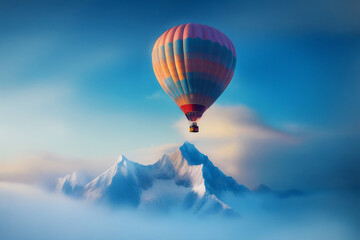 hot air balloon in the sky
