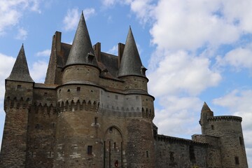 the castle of Vitré in France 