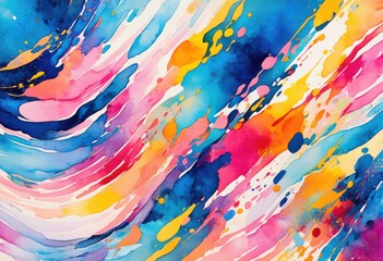vibrant playful textures abstract watercolor styles canvas backgrounds artistic inspiration, pattern, brushstroke, hue, splash, fluid, design, experimental