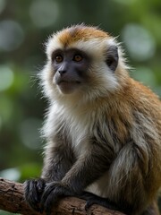 Obraz premium Long-tailed monkey.
