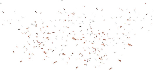 Rose Gold Confetti Clipart Photo Overlays