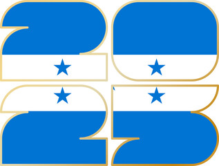 2025 with flag of Honduras
