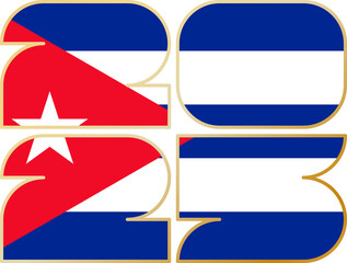 2025 with flag of Cuba