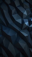 Obraz premium Low-poly abstract dark blue background for modern design.