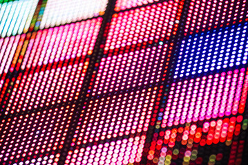  Abstract pixel art screen digital texture. LED screen on stage