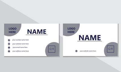 Modern business Card design template, Clean professional business card template, visiting card, Vector illustration print template.