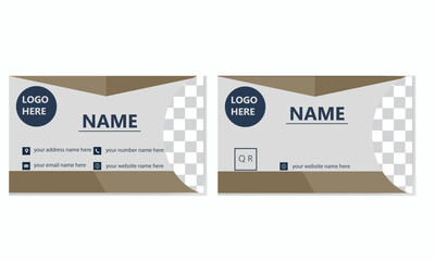 Modern business Card design template, Clean professional business card template, visiting card, Vector illustration print template.