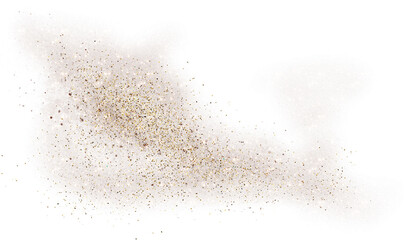 Gold Dust in the air photo overlays clipart
